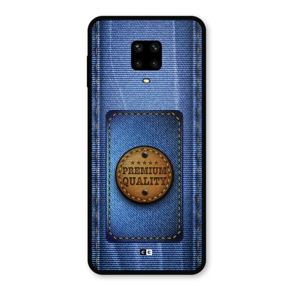 Premium Quality Denim Metal Back Case for Redmi Note 9 Pro Max