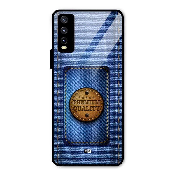 Premium Quality Denim Metal Back Case for Vivo Y20i