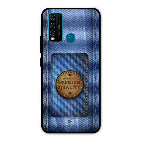 Premium Quality Denim Metal Back Case for Vivo Y50