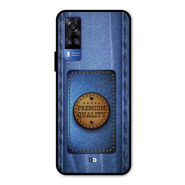 Premium Quality Denim Metal Back Case for Vivo Y51A