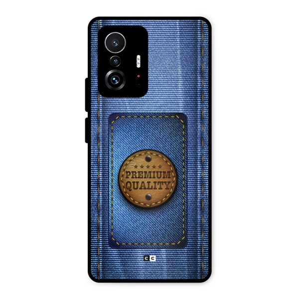 Premium Quality Denim Metal Back Case for Xiaomi 11T Pro