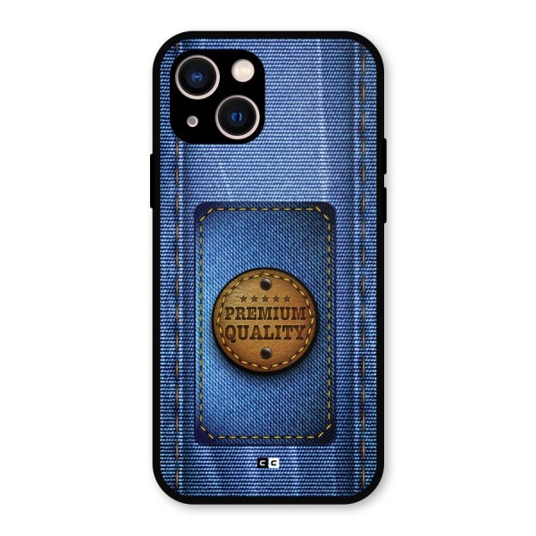 Premium Quality Denim Metal Back Case for iPhone 13