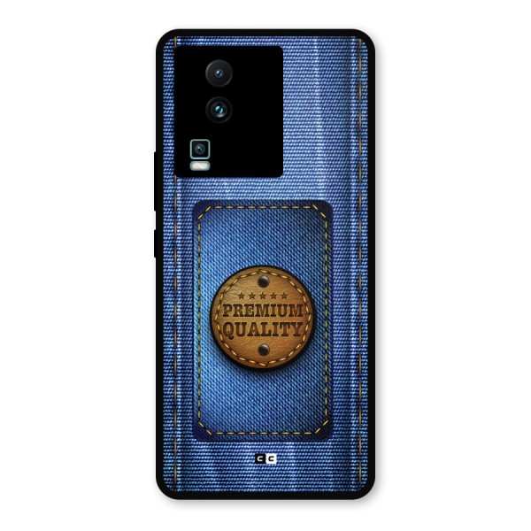 Premium Quality Denim Metal Back Case for iQOO Neo 7