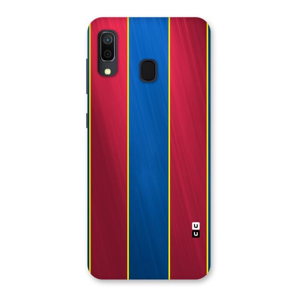 Premium Vertical Stripes Back Case for Galaxy A20