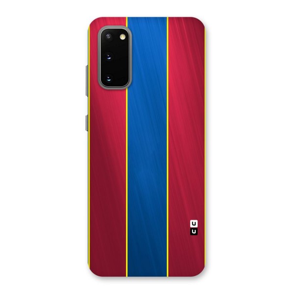 Premium Vertical Stripes Back Case for Galaxy S20