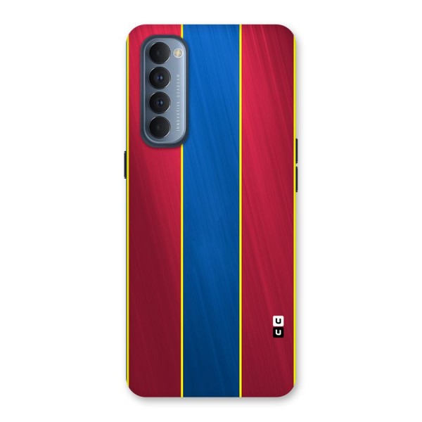 Premium Vertical Stripes Back Case for Reno4 Pro