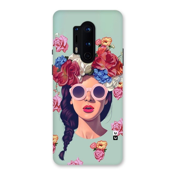 Pretty Girl Florals Illustration Art Back Case for OnePlus 8 Pro