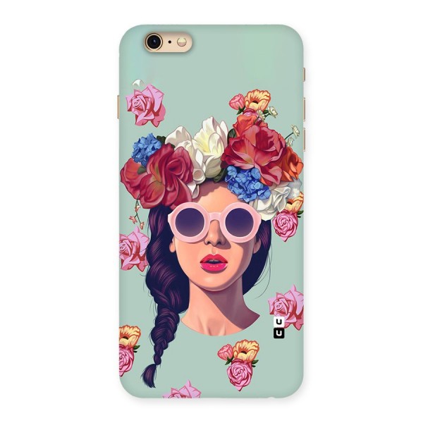 Pretty Girl Florals Illustration Art Back Case for iPhone 6 Plus 6S Plus