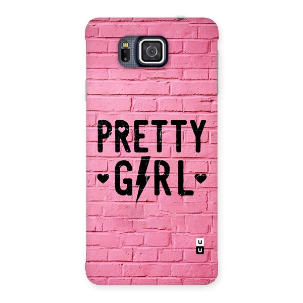 Pretty Girl Wall Back Case for Galaxy Alpha