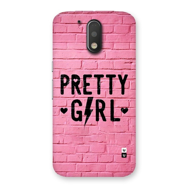 Pretty Girl Wall Back Case for Moto G4 Plus