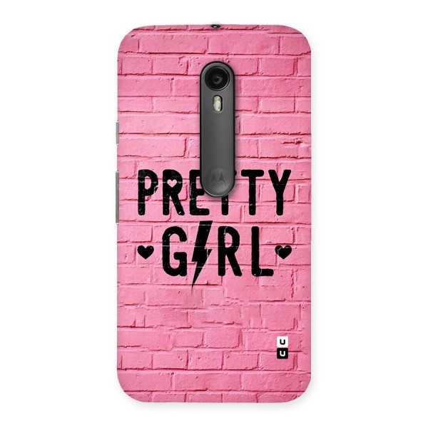 Pretty Girl Wall Back Case for Moto G Turbo