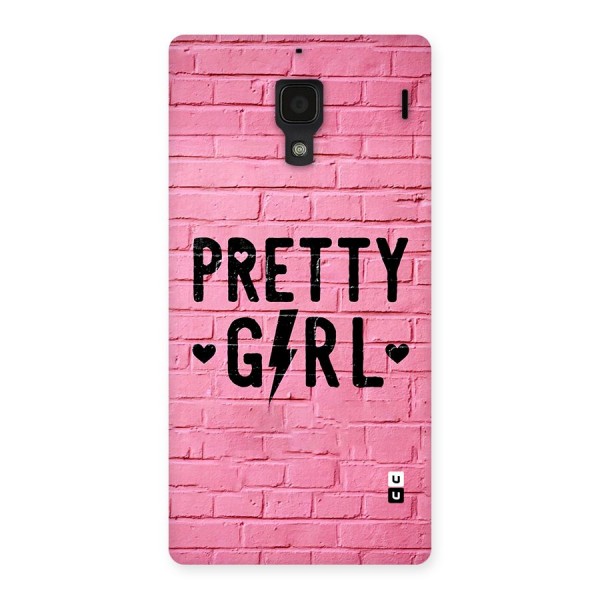 Pretty Girl Wall Back Case for Redmi 1s