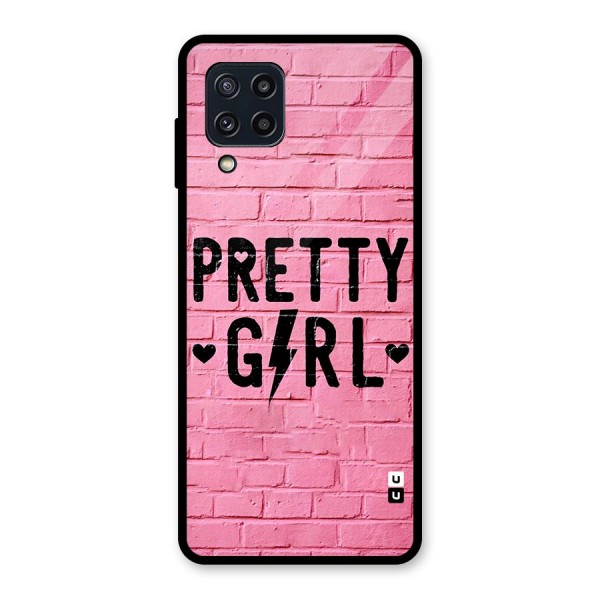 Pretty Girl Wall Glass Back Case for Galaxy M32
