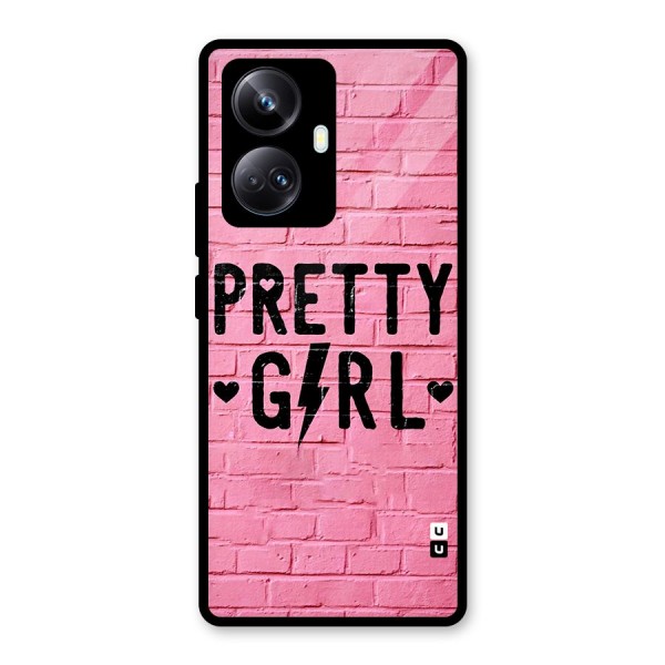 Pretty Girl Wall Glass Back Case for Realme 10 Pro Plus