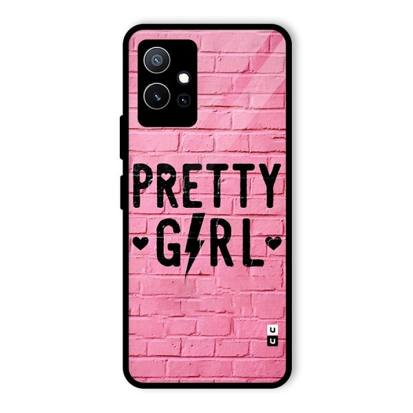 Pretty Girl Wall Glass Back Case for Vivo iQOO Z6