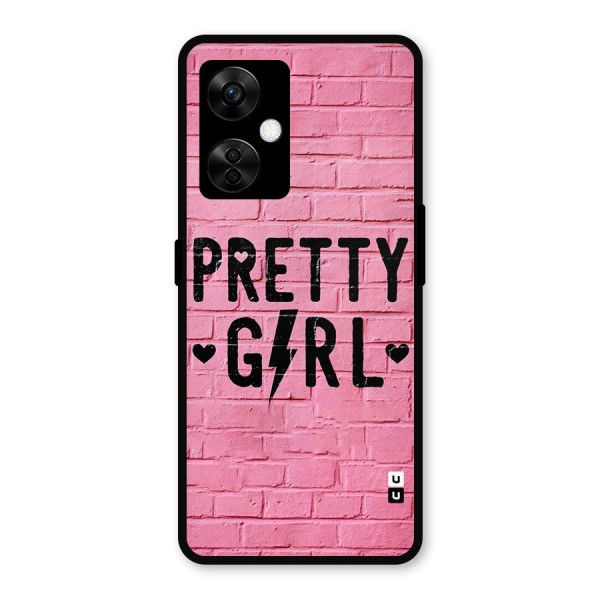 Pretty Girl Wall Metal Back Case for OnePlus Nord CE 3 Lite