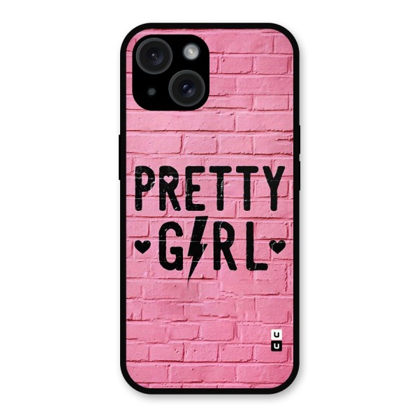Pretty Girl Wall Metal Back Case for iPhone 15
