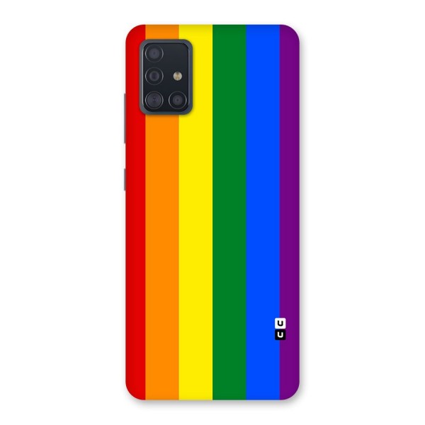 Pride Rainbow Stripes Back Case for Galaxy A51