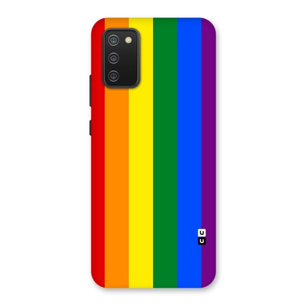 Pride Rainbow Stripes Back Case for Galaxy M02s