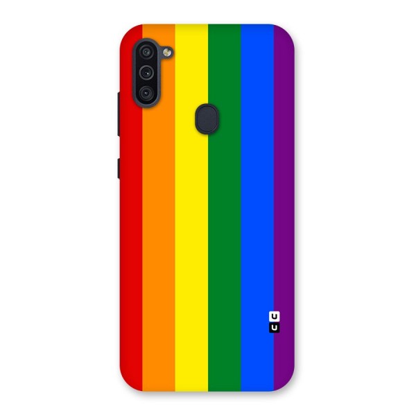 Pride Rainbow Stripes Back Case for Galaxy M11