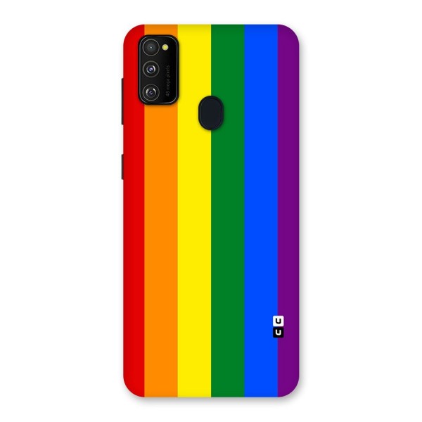 Pride Rainbow Stripes Back Case for Galaxy M21