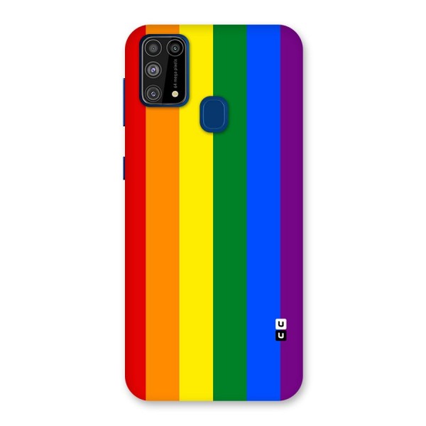 Pride Rainbow Stripes Back Case for Galaxy M31