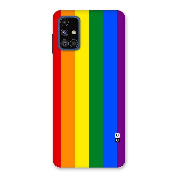 Pride Rainbow Stripes Back Case for Galaxy M51
