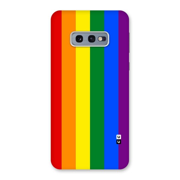 Pride Rainbow Stripes Back Case for Galaxy S10e