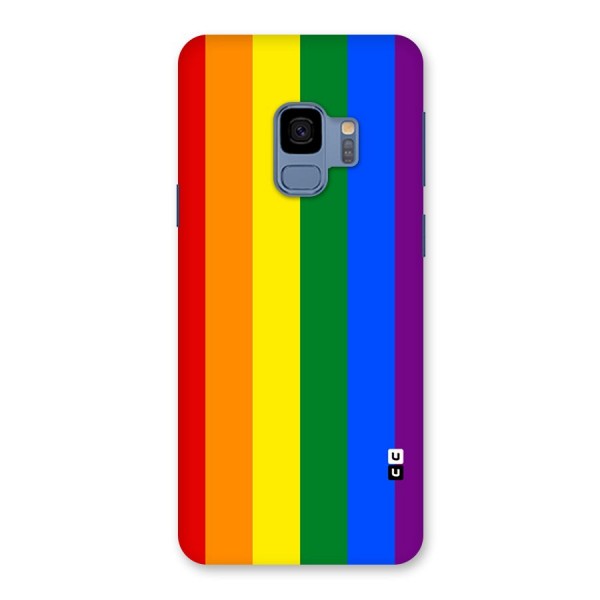 Pride Rainbow Stripes Back Case for Galaxy S9