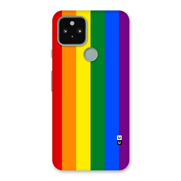 Pride Rainbow Stripes Back Case for Google Pixel 5