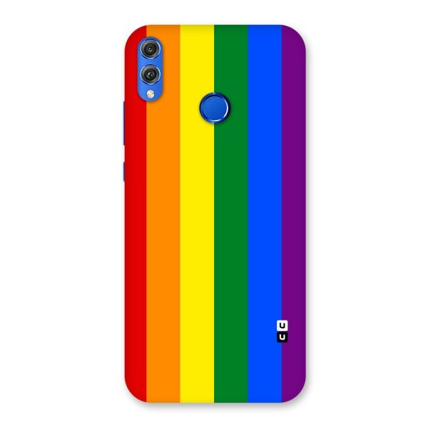 Pride Rainbow Stripes Back Case for Honor 8X