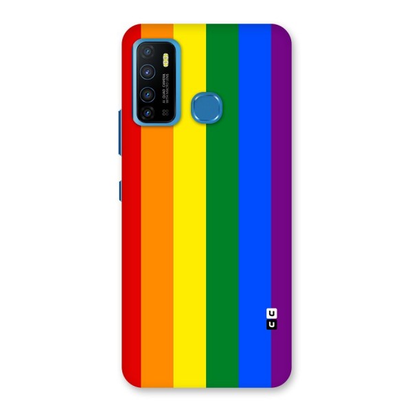 Pride Rainbow Stripes Back Case for Infinix Hot 9