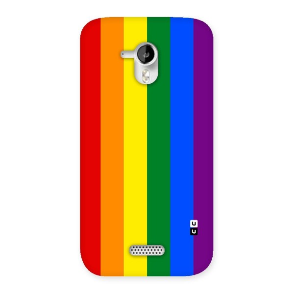 Pride Rainbow Stripes Back Case for Micromax Canvas HD A116