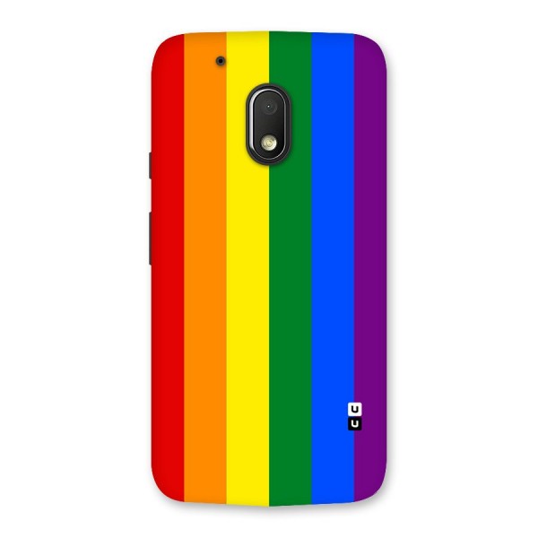 Pride Rainbow Stripes Back Case for Moto G4 Play