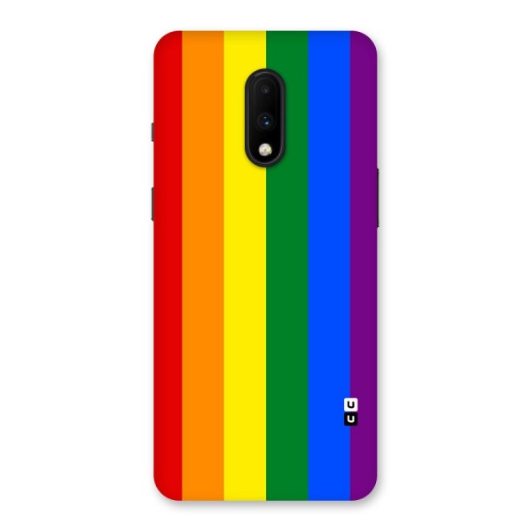 Pride Rainbow Stripes Back Case for OnePlus 7