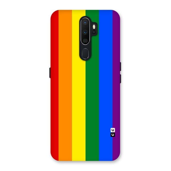 Pride Rainbow Stripes Back Case for Oppo A5 (2020)