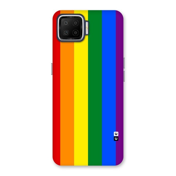 Pride Rainbow Stripes Back Case for Oppo F17