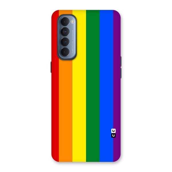 Pride Rainbow Stripes Back Case for Reno4 Pro