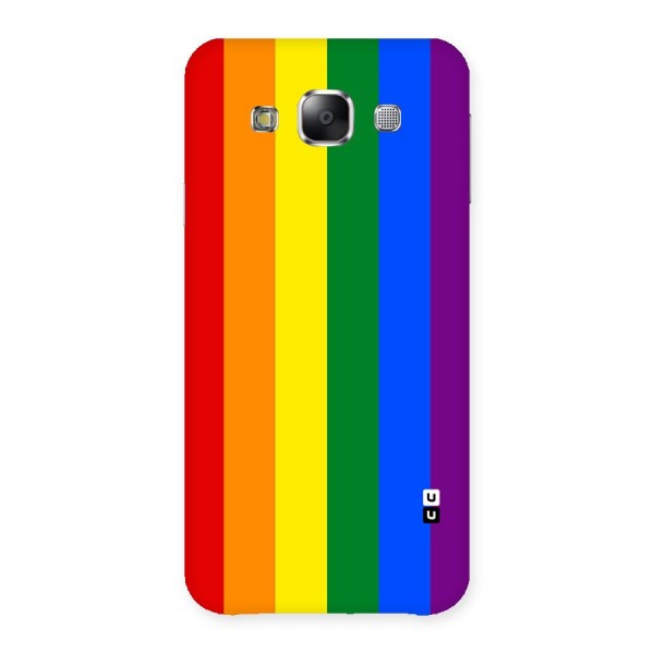 Pride Rainbow Stripes Back Case for Samsung Galaxy E5