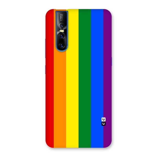 Pride Rainbow Stripes Back Case for Vivo V15 Pro