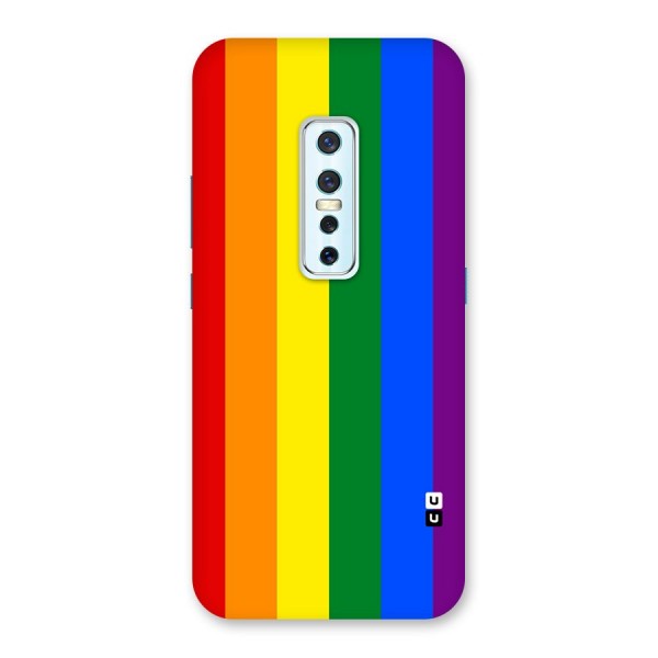 Pride Rainbow Stripes Back Case for Vivo V17 Pro
