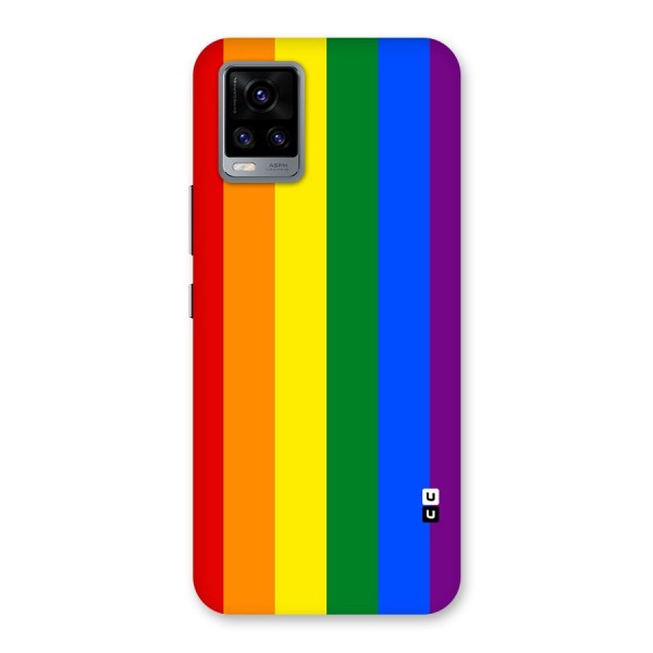 Pride Rainbow Stripes Back Case for Vivo V20