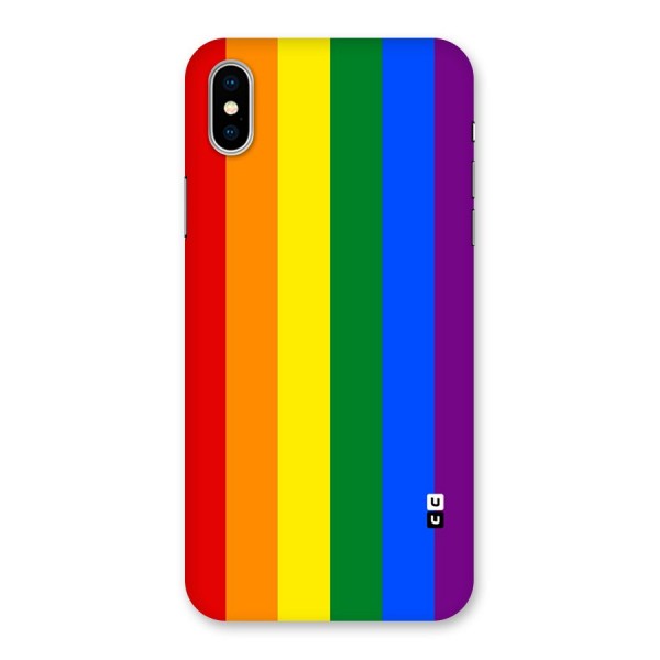 Pride Rainbow Stripes Back Case for iPhone X