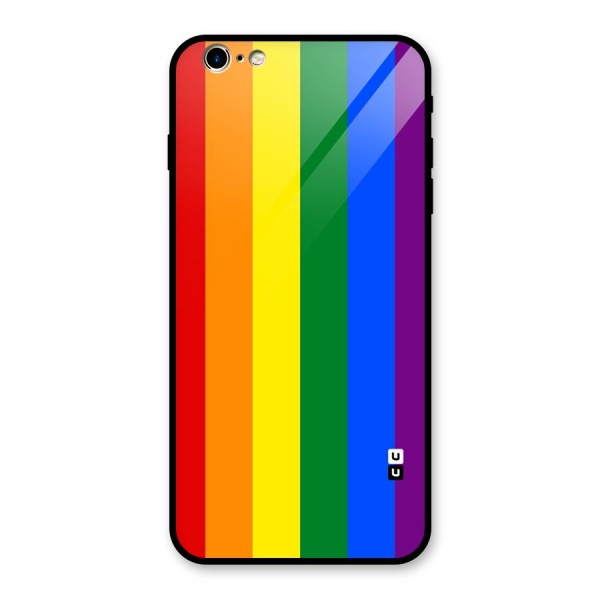 Pride Rainbow Stripes Glass Back Case for iPhone 6 Plus 6S Plus