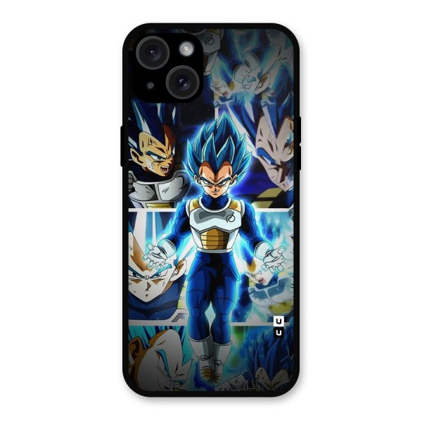 Prince Vegeta Metal Back Case for iPhone 15 Plus