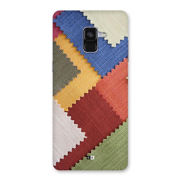 Printed Fabric Back Case for Galaxy A8 Plus