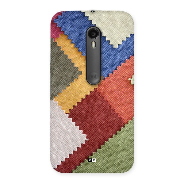 Printed Fabric Back Case for Moto G Turbo