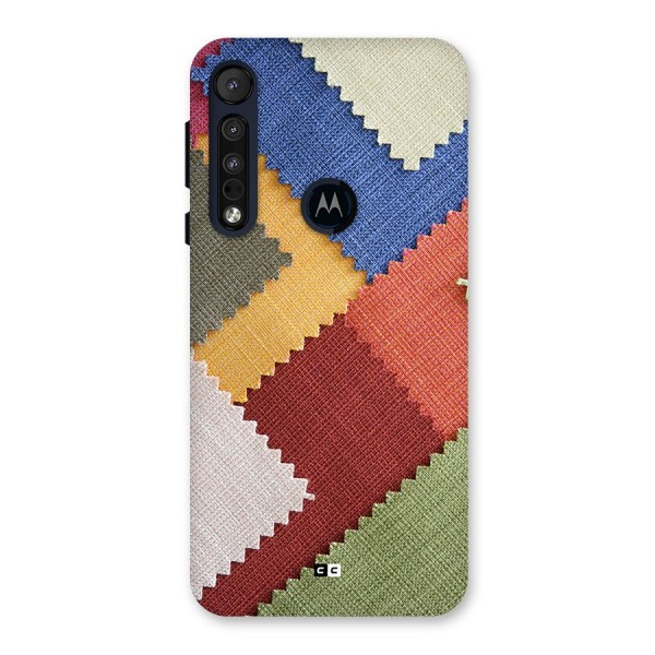 Printed Fabric Back Case for Motorola One Macro