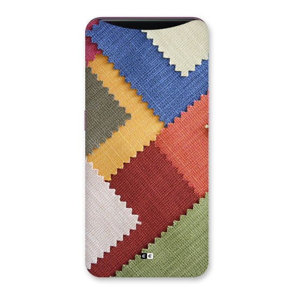 Printed Fabric Back Case for Oppo Find X