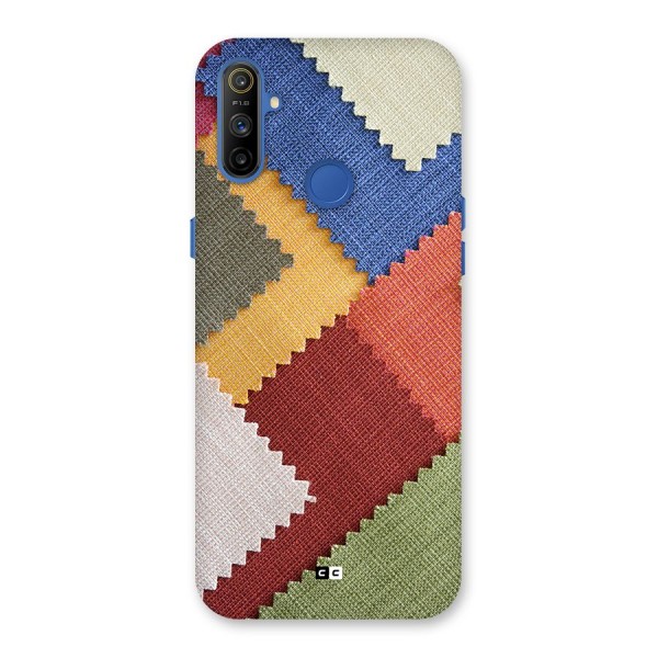 Printed Fabric Back Case for Realme Narzo 10A